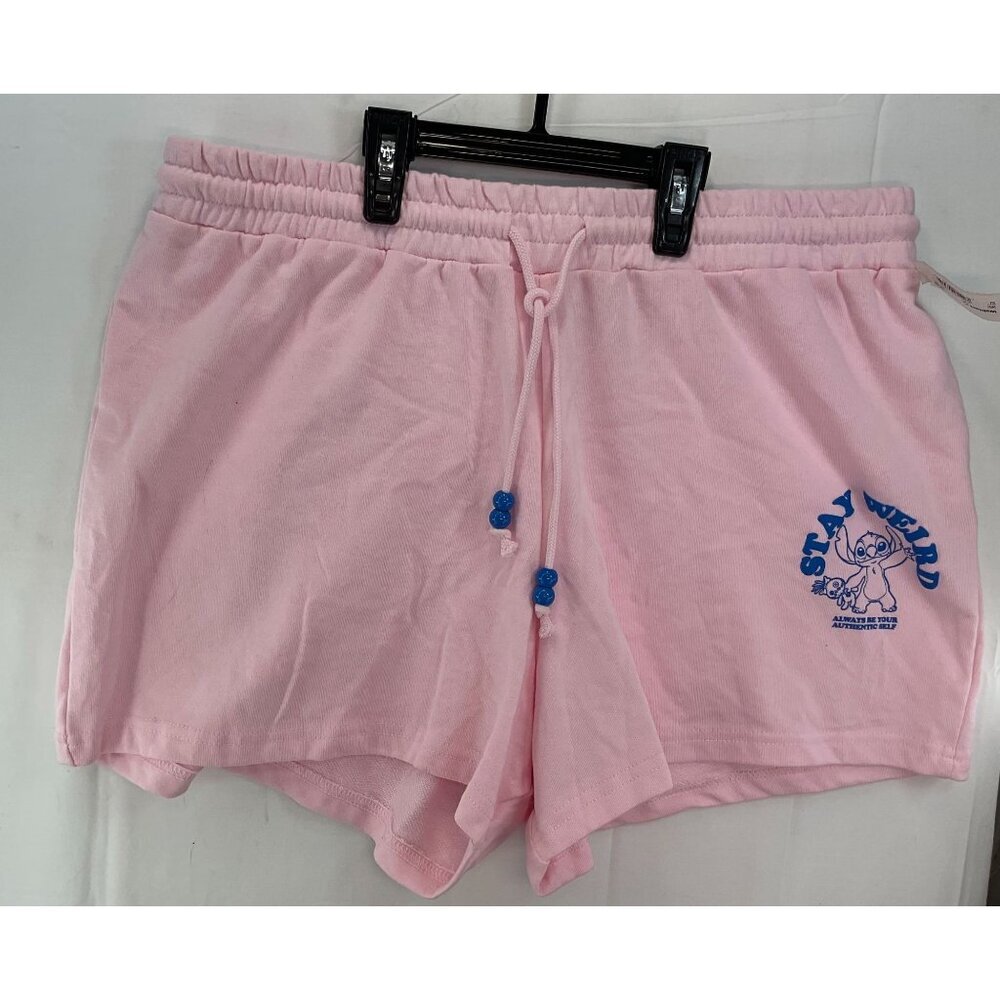 Lilo & Stitch "Stay Weird" Pink Drawstring Shorts 2XL